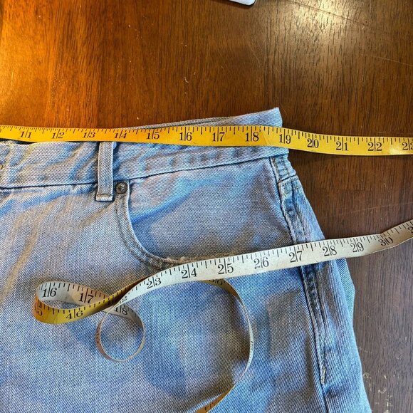 American Eagle Distressed Curvy Mom Jeans Womens 20 38x26 Ankle High Rise Light - Picture 10 of 12